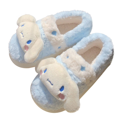 冬季保暖三丽鸥大耳狗儿童棉拖鞋