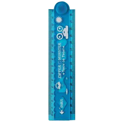 加长多功能30厘米折叠直尺带几何图形15cm加厚软尺小学生卡通文具