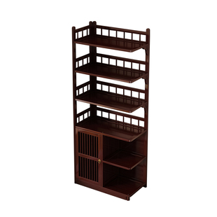 茶柜置物架家用茶水柜非实木陈列架新中式博古架多功能茶具收纳柜