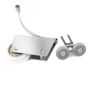 厨房卫生间橱柜移门滑轮钛合金玻璃推拉门衣柜地滑轮子导轨下凸轮