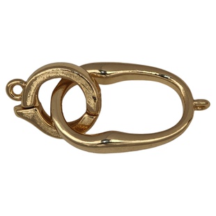 V.Feel异形椭圆珍珠扣项链手链收尾连接双圈环扣手工diy饰品配件