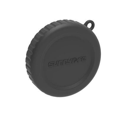 Sunnylife适配DJI大疆Osmo Action6原装玻璃镜头保护盖加强保护 硅胶保护圈稳固镜头盖保护滤镜带防丢