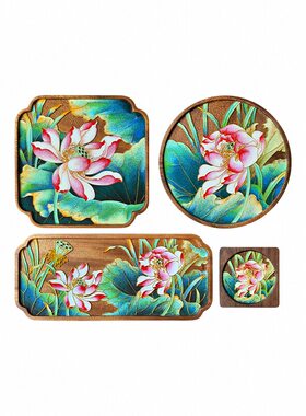 罗先生非遗diy荷花作品手工摆件