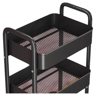 小推车置物架落地多层零食蔬菜篮收纳架卫生间可移动厨房储物架子
