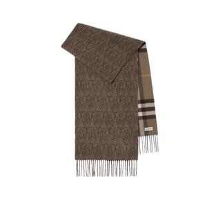 【新年礼物】BURBERRY 双面两用 B 字型盾牌羊绒围巾 多色
