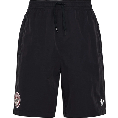 adidas阿迪达斯三叶草男子BLK SHORTS休闲三条纹运动短裤KY3339