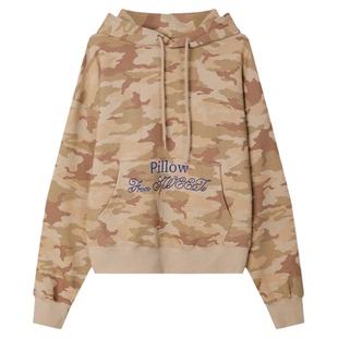 SCULPTOR 韩国春季迷彩连帽卫衣休闲潮流迷彩连帽衫 MUSINSA