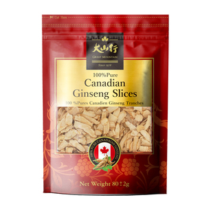 大山行西洋参进口加拿大花旗参切片80克年货人参皂苷营养国际认证