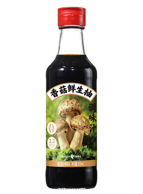 仲景香菇鲜生抽0防腐剂特级酱油