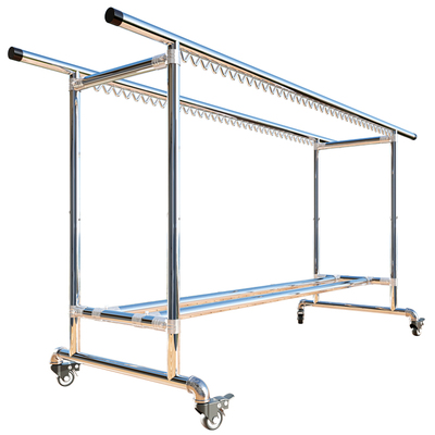 不锈钢加长晾衣架防风防锈晒被架