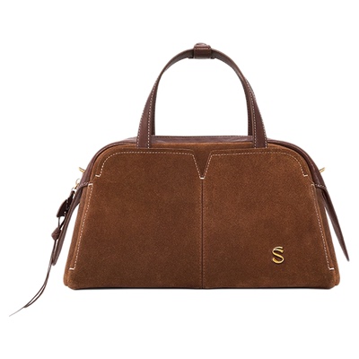 fiedlesissi/菲德茜茜飞鸟波士顿包保龄球手提女包复古单肩斜挎包