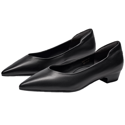 KISSCAT接吻猫[CAT猫掌奶奶鞋]真皮浅口舒适单鞋软底奶奶鞋不累脚