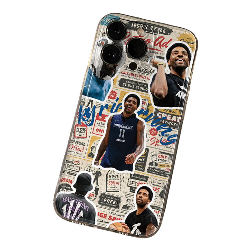 OPPOFINDX9个性iPhone12苹果13创意小米17透明软14ProMax小众16e适用15PLUS手机壳篮球库里欧文VIVOIQOONEO11