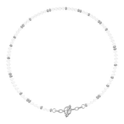 盐岛热巴同款锦鲤系列白玛瑙串珠项链choker颈链锁骨链轻奢高级感