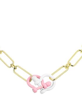 zengliu马蹄扣项链女小众设计感