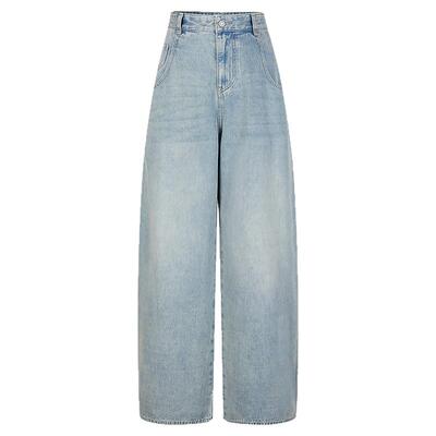 MOUSSY 2026夏季新品通勤复古风休闲弯刀高腰牛仔裤028JSA11-1035
