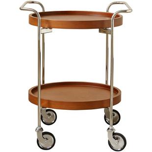 全友家居中古风客厅沙发旁边的收纳置物架新款可移动边几茶几KD