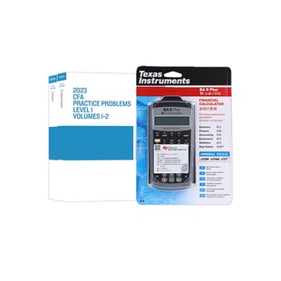 2026版cfa一级官方教材课后习题+德州仪器TI BA II plus金融计算器CFA一级官方教材书课包含视频题库词汇道德手册mock习题电子版