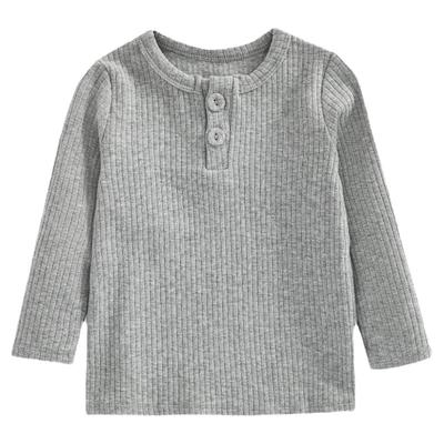 百搭修身坑条婴儿打底衫长袖