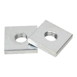 M3M4M5M6M8M10M12碳钢镀锌薄四方螺母铁方形螺帽螺丝帽铝型材配件