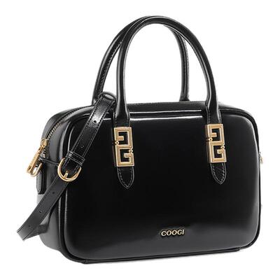 COOGI包包女2026新款轻奢高级感保龄球包通勤女包复古手提斜挎包