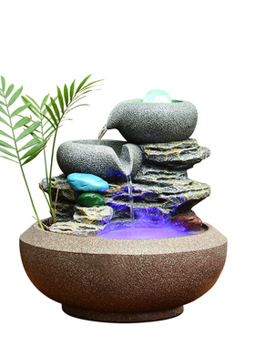 简约现代流水摆件办公室客厅