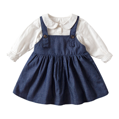 木本尚女童秋装纯棉连衣裙