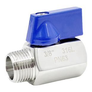 304不锈钢内丝外丝内外丝宝塔迷你球阀卫生级高压开关阀4分6分1寸