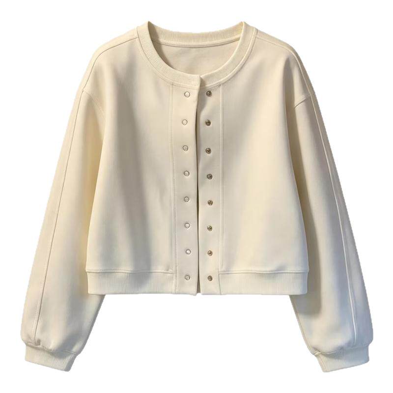 2026秋棒球服开衫卫衣女短款