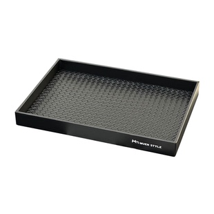 轻奢黑色托盘长方形客厅美容院香薰首饰品专用高级收纳盘摆件家用