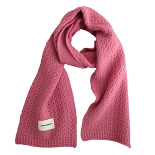 狂热粉色系！浪漫减龄日系可爱针织围巾女款冬季保暖百搭围脖学生