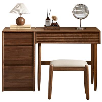 全友家居现代简约实木妆台柜