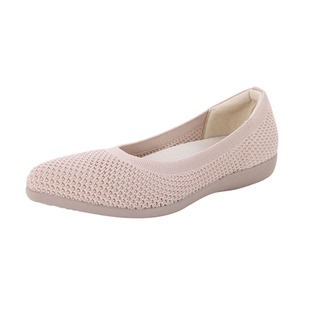 Pansy盼喜女鞋编织一脚蹬平跟单鞋软底舒适通勤鞋浅口春夏款