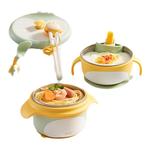 可优比宝宝注水碗保温碗婴儿碗恒温饭碗不锈钢儿童餐具婴儿辅食碗