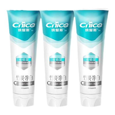 纳爱斯竹炭净白牙膏不含氟去烟渍
