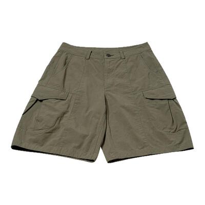 夏季户外工装军绿多袋阔腿短裤