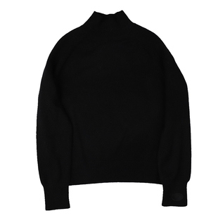 大表姐刘雯同款羊绒衫女半高领加厚毛衣宽松慵懒风刺绣猪鼻针织衫