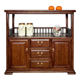 北方老榆木茶水柜客厅小茶边柜茶叶柜置物架餐边柜储物柜酒柜边柜