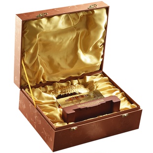 金陵金箔贴金金龙鱼摆件客厅办公室书架玄关办公桌开业乔迁礼品