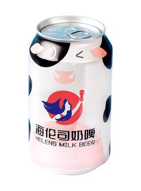 海伦司奶啤2罐尝鲜含乳饮料青岛