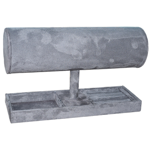 绒布头箍架桌面发箍架子多功能首饰收纳盒发带项链摆摊饰品展示架