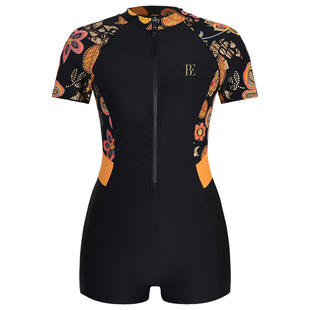 BE范德安2025新款爆款连体泳衣女大码专业竞速遮肚温泉高级游泳衣