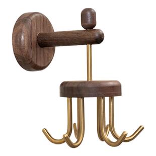 厨房勺子铲子挂钩免打孔壁挂旋转多功能厨具收纳神器锅铲汤勺专用