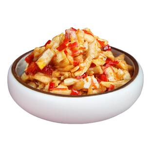 嗳也贡菜脆椒428g瓶装湖南特产农家风味苔菜干即食咸菜下饭菜辣酱