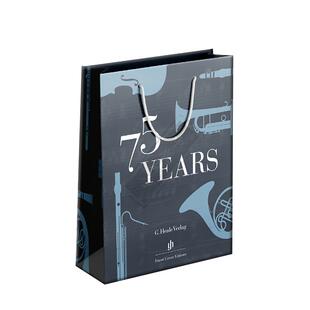 乐谱周边 亨乐纸袋子 75 Years手提袋 进口 尺寸39.5×31.5cm HENLE PAPER TOTE BAG HN8012