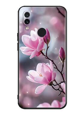 luckrider适用于红米note7手机壳redminote7挂绳ml外壳n0te7花卉m1901f7c软胶6.3寸女神no保护套noet7防摔M19