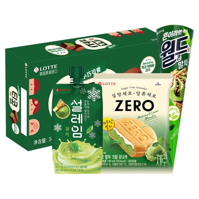 乐天进口抹茶冰淇淋雪糕组合装