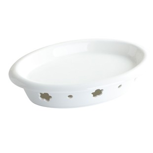 旦形干锅酒精蜡烛加热炉烤鱼炉菜盘保温鱼盘锅碗陶瓷明炉梅花炉