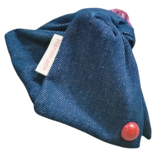 韩系牛仔三角抓夹女红珠鲨鱼夹2026新款大号发量大发夹高级感发饰