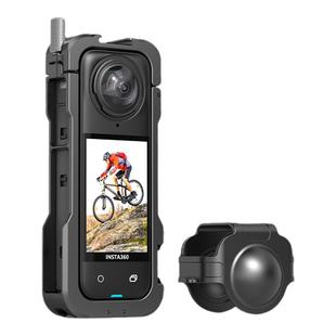 适用影石Insta360X4兔笼合金拓展边框镜头罩金属保护壳防摔X4配件